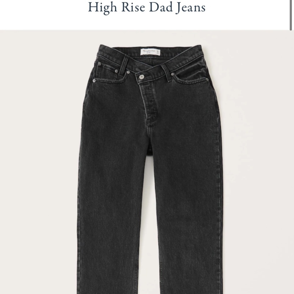 Black Abercrombie dad jeans! Brand new!
